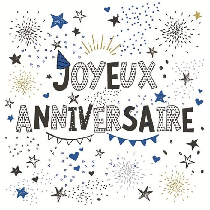Serviettes 33x33 Cm Joyeux Anniversaire Bleu X Achat Vente Serviette Jetable Soldes Sur Cdiscount Des Le Janvier Cdiscount Serviettes 33x33 Cm Joyeux Anniversaire Bleu X Achat Vente Serviette Jetable Soldes Sur Cdiscount Des Le Janvier Cdiscount