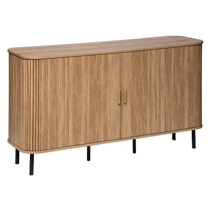Buffet 2 portes Colva effet chêne 140x80cm - Atmosphera Créateur dintérieur Buffet 2 portes Colva effet chêne 140x80cm - Atmosphera Créateur dintérieur