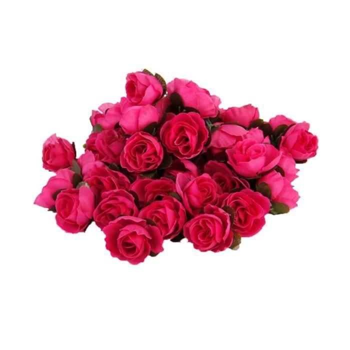 60 Pieces Roses Artificielles Stimulation Tetes De Fleurs Pour Bebe Douche Bouquets Centres De Fleur Stabilisee Fleur Eternelle Cdiscount Maison