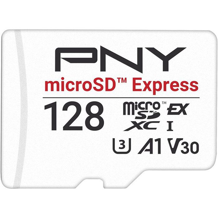 PNY microSD™ Express Carte mémoire microSDXC UHS I U3 V30 A1 jusqu'à 890550 Mo/ en Lectureécriture idéale pour Les appareils compatibles microSD Express comme la Nintendo Switch 2