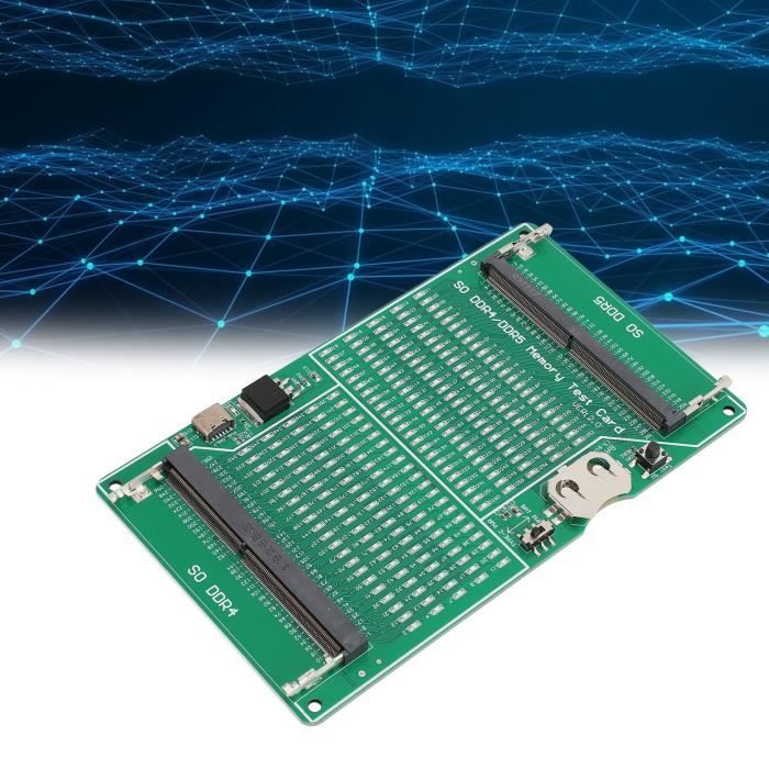 Testeur De Mémoire DDR4 Avec LED – Carte Diagnostic Pour PC Fixe – Alimentation USB-C Ou Pile - 10