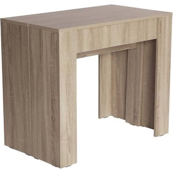 Table Console Extensible Orebro Rallonges Jusqu à 238 Cm Couleur Chêne Clair C Maison Table Console Extensible Orebro, Console Table Extensible Pas Chere
