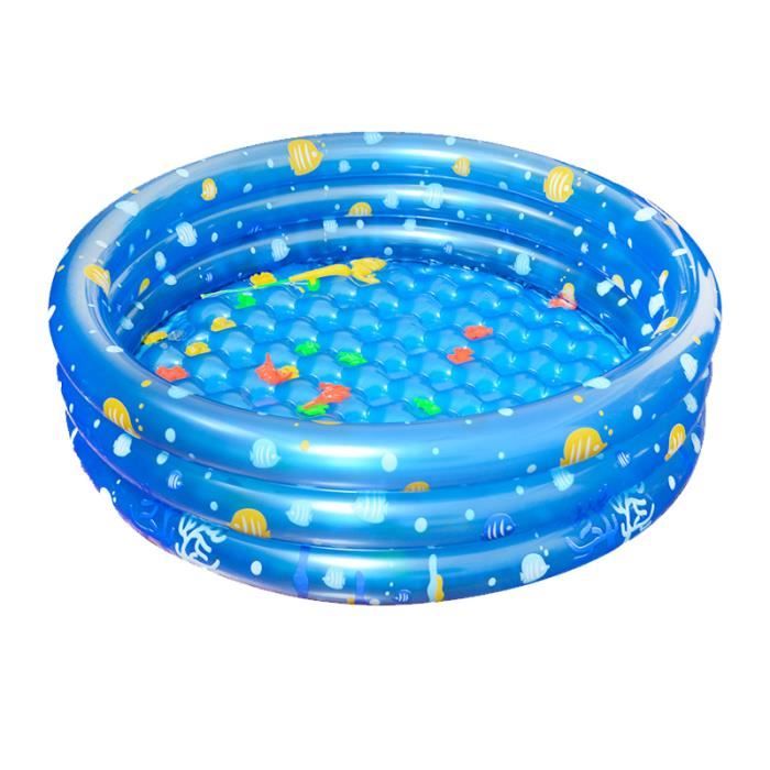 Piscine gonflable pour bébé Trois couches arc-en-ciel QQMORA - Modèle