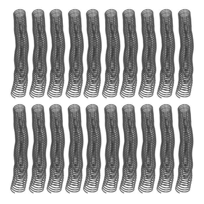 20 Spirales De Reliure 6mm - Bobines Plastique Pour Relier 30 Feuilles Format 4:1