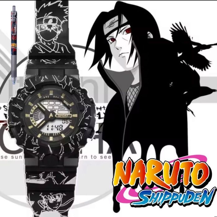 Montre Sport NARUTO Anti Shock + Stylo Naruto OFFERT
