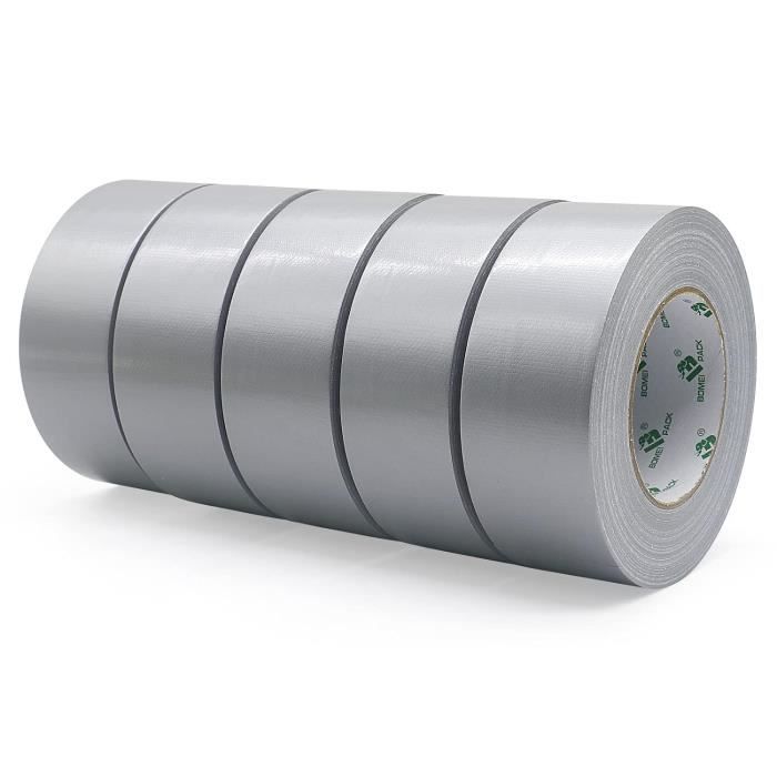 BOMEI PACK Graues Gewebeklebeband - 150mm X 50m Heavy Duty Duct Tape