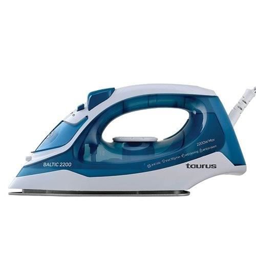 Fer à repasser Taurus Baltic 2200 de 2200W, jet de vapeur de 110g/min, capacité de 230ml, filtre anti-calcaire