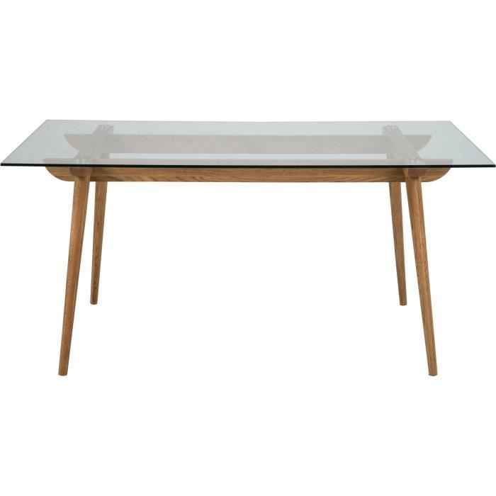 Taxi Table A Manger 6 A 8 Personnes Scandinave En Verre Trempe
