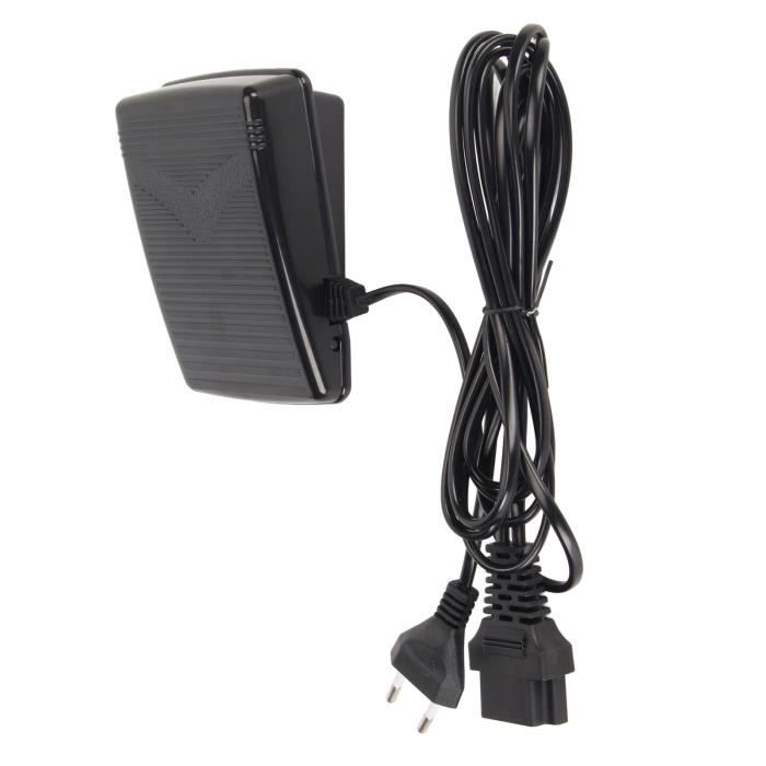 Interrupteur à Pédale Industriel 250V 10A – Pédale Métal Antidérapante + Câble 1,8 M