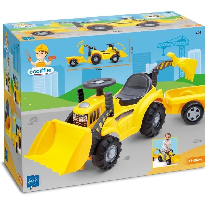 Porteur Tracto Pelle Avec Remorque Jouets 498 Porteur Jeu De
