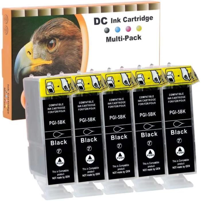 ESMONLINE 10 Druckerpatronen Set – Kompatibel Zu Canon PGI-5 / CLI-8 Für PIXMA MP, IP, MX Modelle – Hohe Reichweite