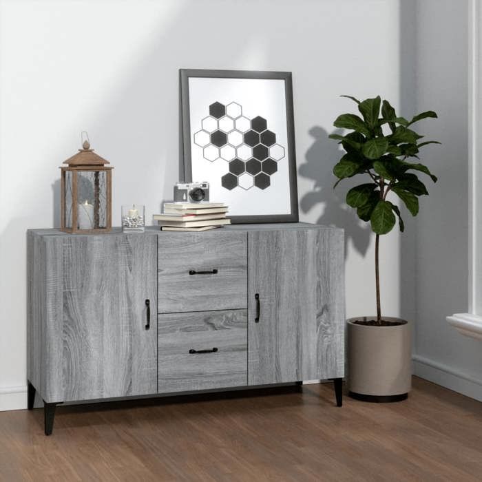 vidaXL Buffet Sonoma gris 100x36x60 cm Bois dingénierie 817469