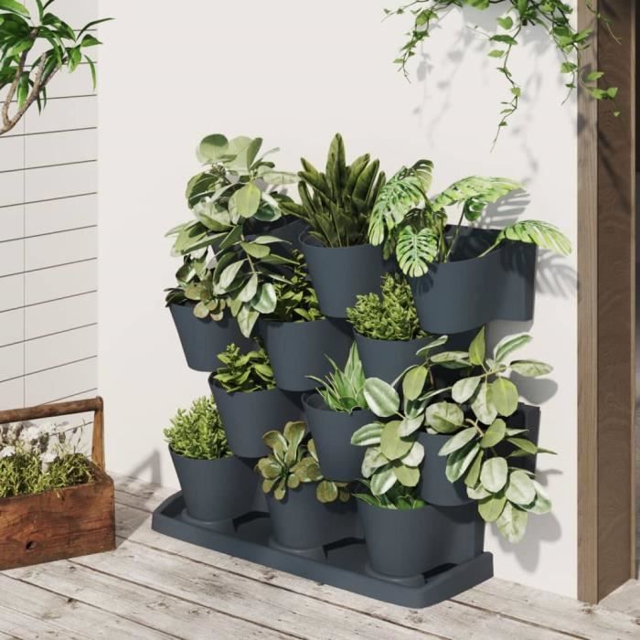 vidaXL Jardinières verticales 12x - vue 2