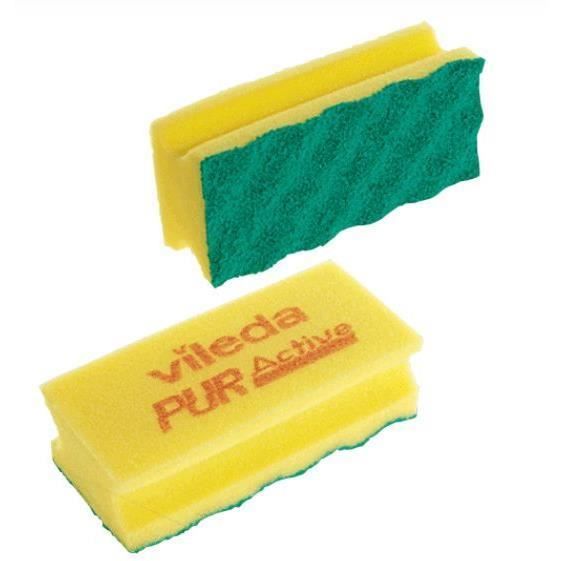 Eponge - Carre Vaisselle - Tampon A Recurer - Brosse Vaisselle - Pur Active Sponge Yellow 123113 Vileda Professional Eponge - Carre Vaisselle - Tampon A Recurer - Brosse Vaisselle - Pur Active Sponge Yellow 123113 Vileda Professional