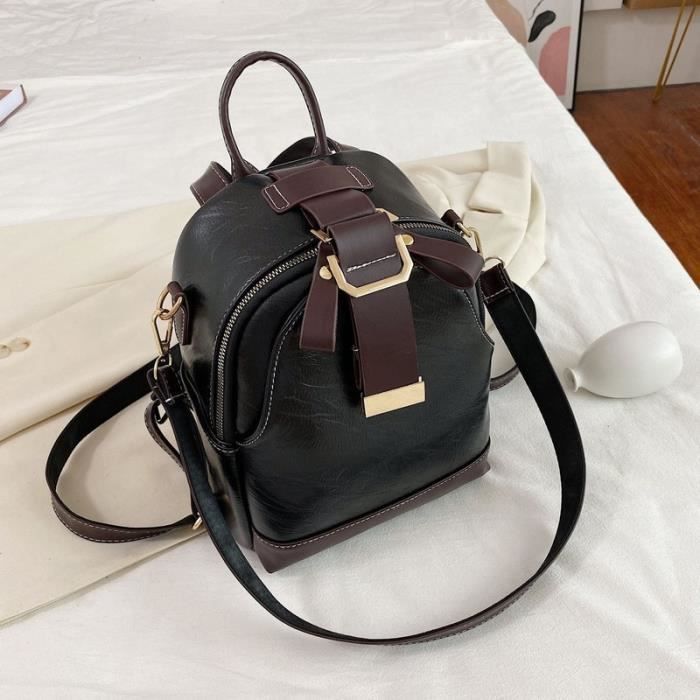 Sacs Bandoulière Femme Sac Main Femme VASCHY Cuir PU - Fourre Tout Avec Pochette Et 2 Bretelles Sac Moyen Pochette Incluse