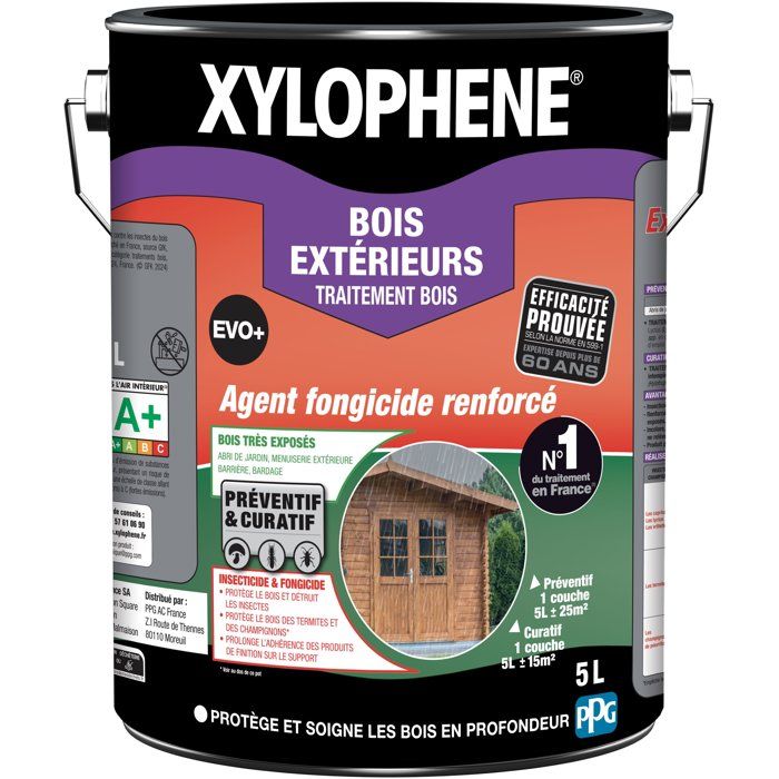 Xylophene TRAITEMENT BOIS EXTÉRIEURS – INCOLORE – EVO+ - 5L