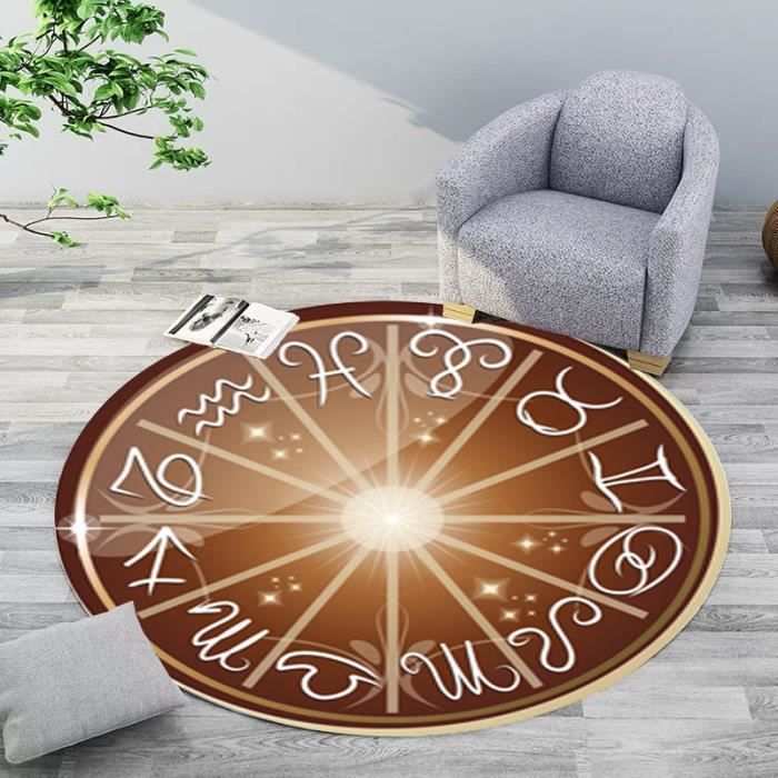 Airspot Tapis Gonflable Gymnastique 20cm Haut - Diamètre 100/140cm - Coussin D'Entraînement Avec Pompe