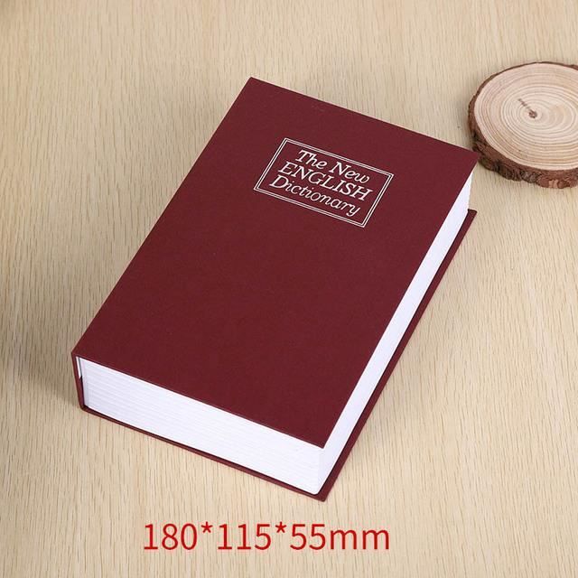 Coffre-fort Caché Dictionnaire GOEDCH - 24x15,5x5,5 Cm, Compartiment Secret Métal, Sécurité 3 Points, Pour Argent/bijoux