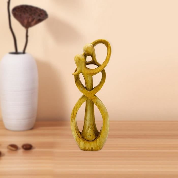 STATUETTE,Abstract kissStatue de Couple amoureux, pour étagère