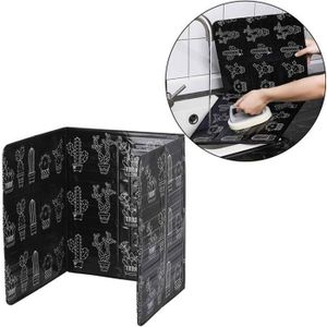 Anti Eclaboussure Cuisine Plaque Anti-éclaboussures Hicoosee Inox Pliable - Protection Pour Cuisinière Et Plan De Travail écran Anti-graisse