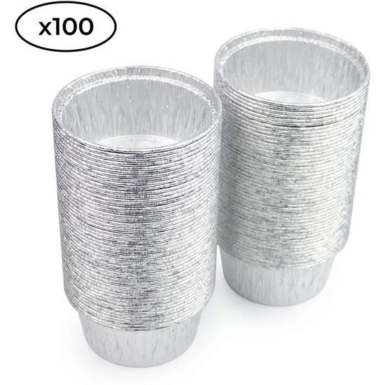 Moules à cake jetables en aluminium (x100)