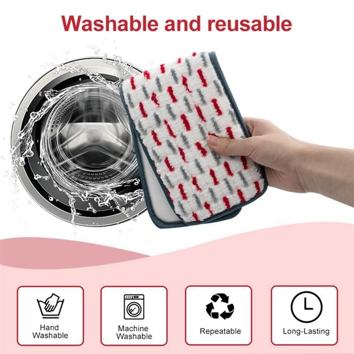Lot De 2 Tampons De Lavage Pour Vadrouille Série S7000 - Coton Absorbant - Compatible S7000AMZ, S7001... - 13