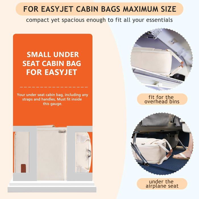 Bagage Cabine 40x25x20 pour Easyjet Valise Cabine Sac A Dos Voyage