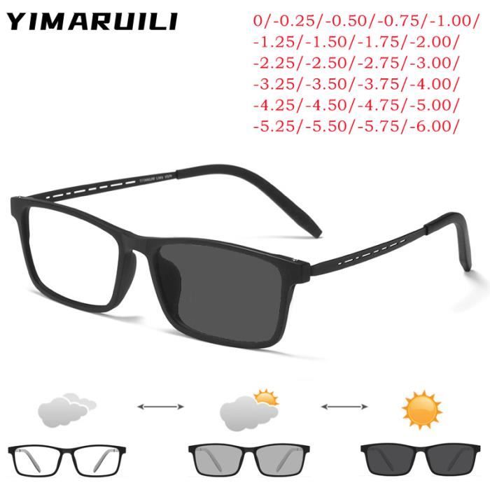 Couleur Degre noir photochromique 0.25 lunettes en plastique titane ultralegeres blocage de la lumiere bleu Cdiscount Bijouterie