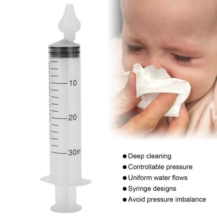Seringue professionnelle de 2 boîtes pour bébé irrigateur nasal