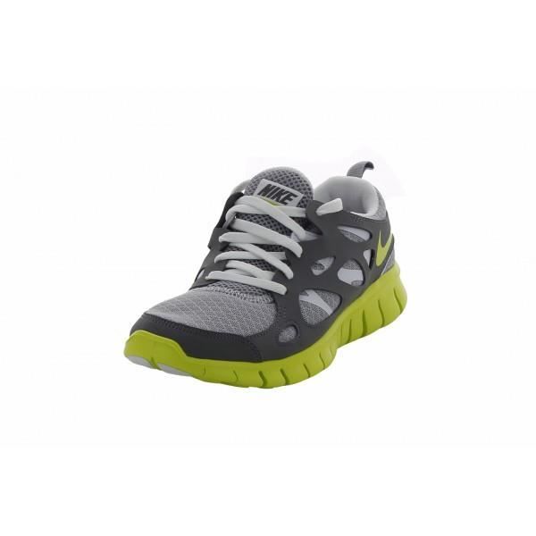 Basket Nike Free Run 2 GS Gris Blanc Vert Enfant Gris Cdiscount Chaussures