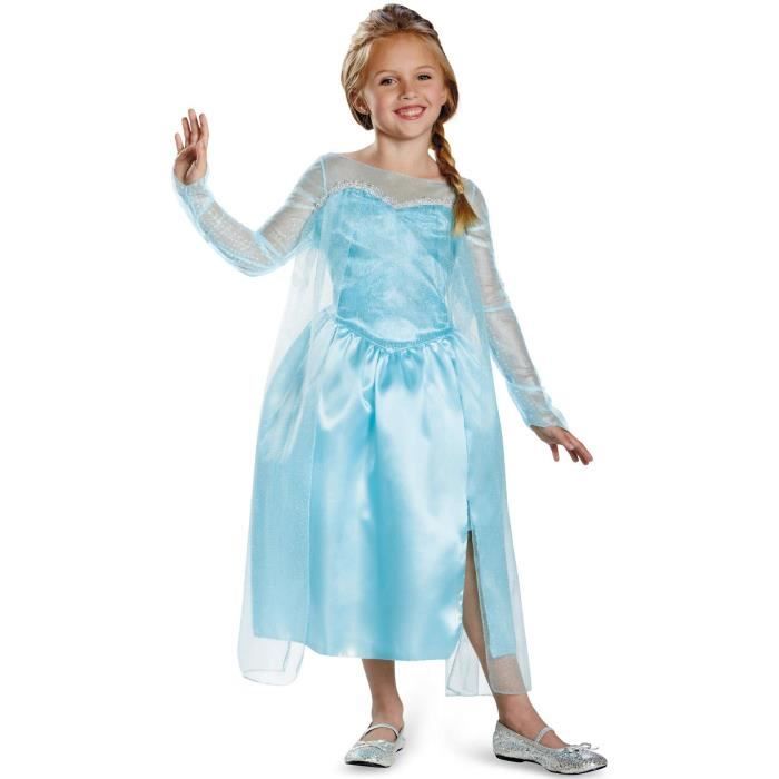 Robe Elsa et Robe Anna pour Enfant - La Reine des Neiges - FINDPITAYA -  Bleu - Version Voile et Détails Floraux