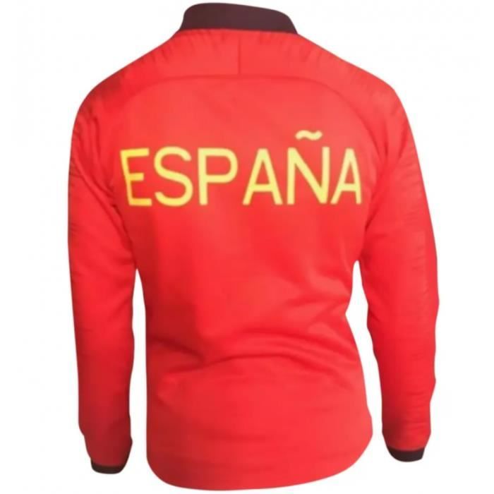 Surv tement de foot Espagne enfant rouge Polyester Manches