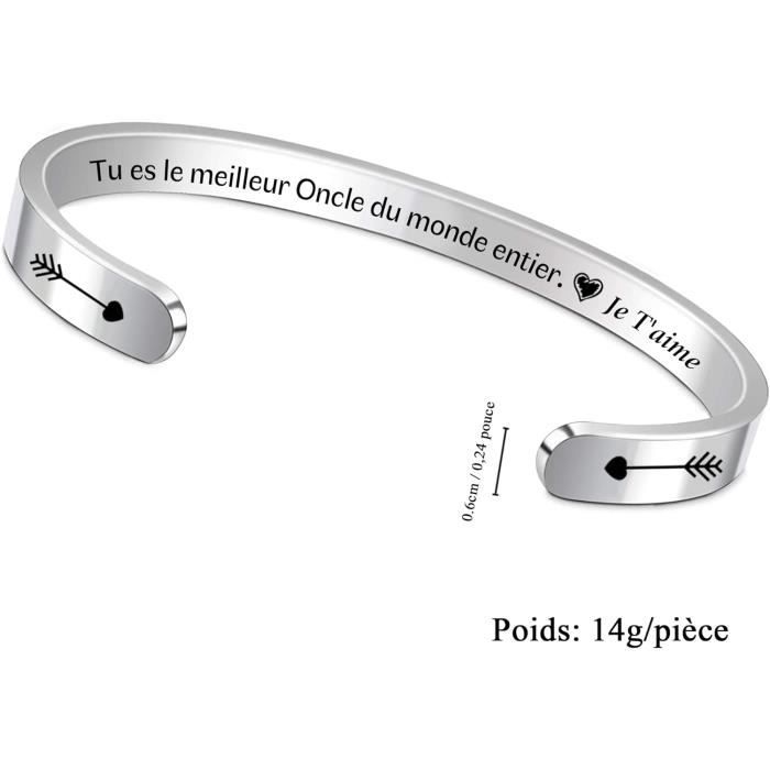 Vinterly Bracelets en cuivre pur pour femmes hommes unisexe 8mm de