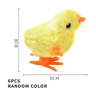 Générique Jouet À Remonter Poussin Qui Court - Jouet Mécanique De 8,5 Cm | Poussin Gonflable Interactif en ABS – Cadeau De Fête pour Pâques