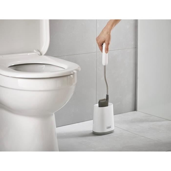 Flex Brosse Toilette Wc Balayette Souple Et Résistante + Support Tête  Flexible,Anti-Goutte,Anti-Bouchage,Blanc-Gris[x110] - Cdiscount Bricolage