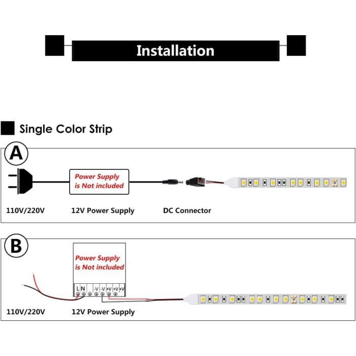 Ouniondo® 5 M 5050 SMD RGB LED bande flexible couleur lumière 12V 300 Muti  lampe LED ,Coloré_love932 - Cdiscount Maison