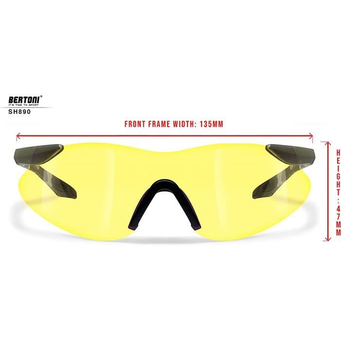 Lunette De Sport - Lunettes Tir Sportif 4 Verres Interchangeables