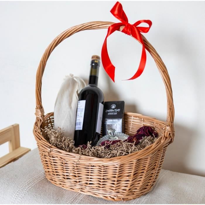 Grand Panier Rond En Osier | L'Atelier Imparfait