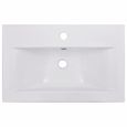8665Maison|Lavabo de salle de bain Vasque Salle de Bain à Encastrer, Lavabo à poser Lave-Mains 61 x 39,5 x 18,5 cm Céramique Blanc-3