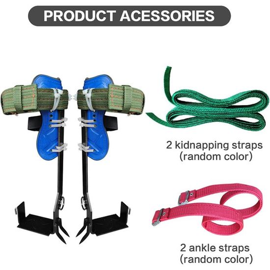 Kit Griffes D’escalade D’arbres Réglables – Acier Inoxydable, Ceinture Intégrée, Charge 100 Kg, Pour élagage Et Cueillette !