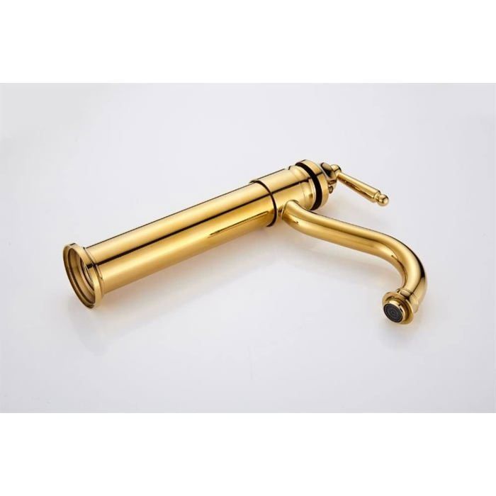 Mitigeur Laiton Antique à Col De Cygne – Robinet D'évier Pour Cuisine Ou Bar, 1 Trou