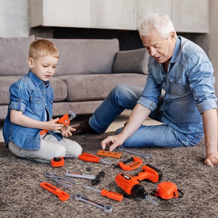 Coffret Outils éducatif 51 Pièces Avec Perceuse Jouet électrique - Dès 3 Ans