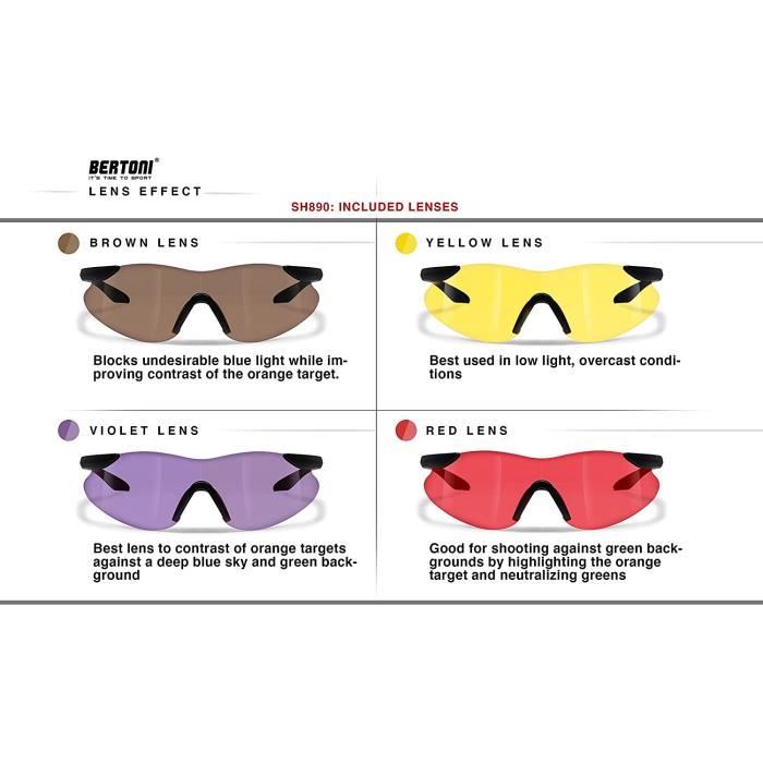 Lunette protection tir hotsell sportif