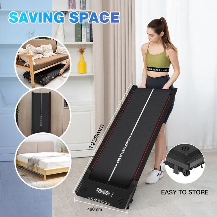 Tapis De Course CITYSPORTS WP6 - Compact, Pliable, Bluetooth, LED, Max 120 Kg