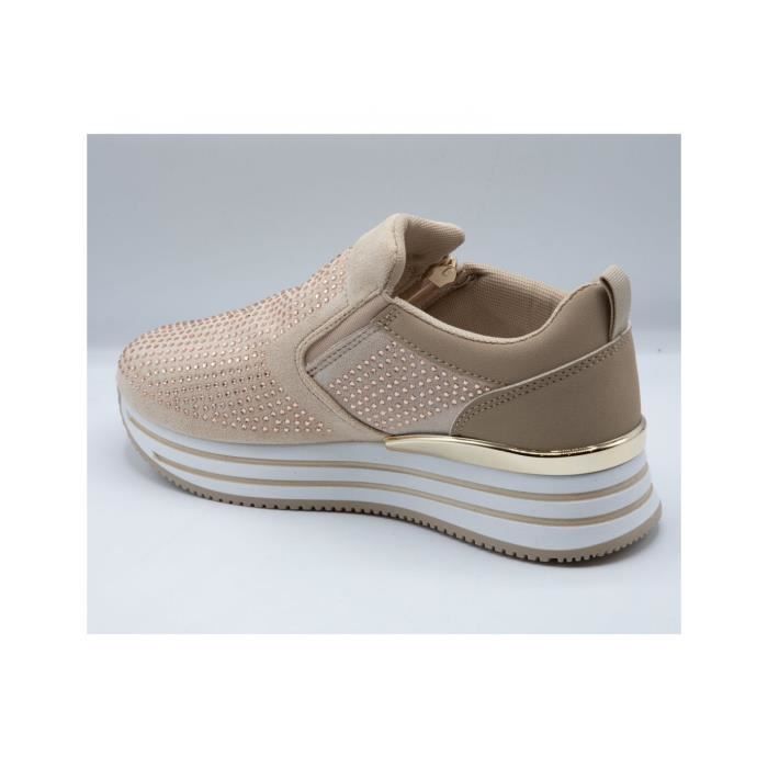 Baskets compensées femme best sale confortables et 100 féminins