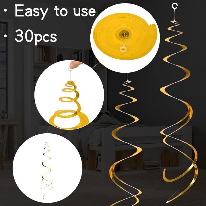 12 Pcs Suspendus De Décoration Tourbillon Pvc Tourbillonneuse Ornement