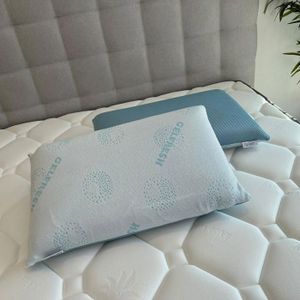 Taie D'oreiller Respirante Pour Coussin De Soutien Cervical - Dimension 62 X 41 X 12 Cm - Lavable En Machine - Coton Et Polyester - 10