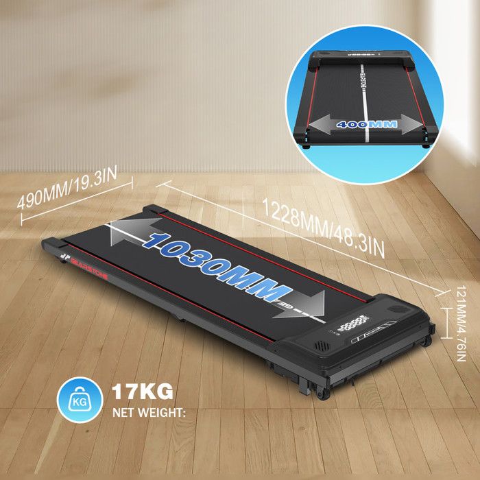 Tapis De Course CITYSPORTS WP6 – Compact, Pliable, Avec écran LED Et Bluetooth – Idéal Pour La Maison