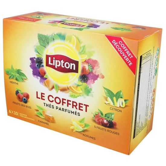 COFFRET DE TH&EACUTE S LIPTON 7 VARIÉTÉS - 100 SACHETS
