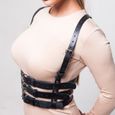 GAMPORL – harnais de poitrine en cuir pour femmes, Lingerie BDSM, Bondage corporel, érotique, Sexy, soutien-gorge, Cage, [A742DF5]-0